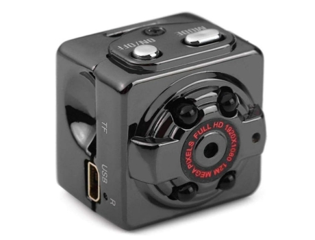 Cámara Micro Cámara exterior Video deportivo Cámara HD Visión nocturna Cuerpo inalámbrico DVR DV Sensor de movimiento pequeño (Negro)