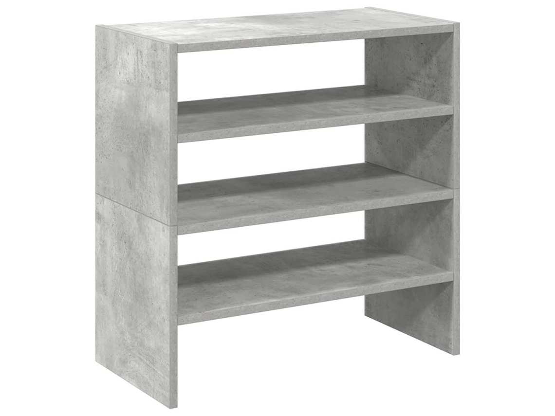 Maison Exclusive - Zapateros 2 Uds Apilables Gris Hormigón 60x30x30,5 Cm