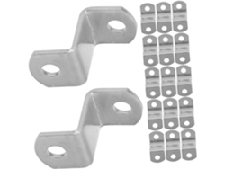 Paquete De 50 Clips Metálicos En Forma De Z: Soportes Pequeños Y Resistentes Para Espejos Y Muebles.