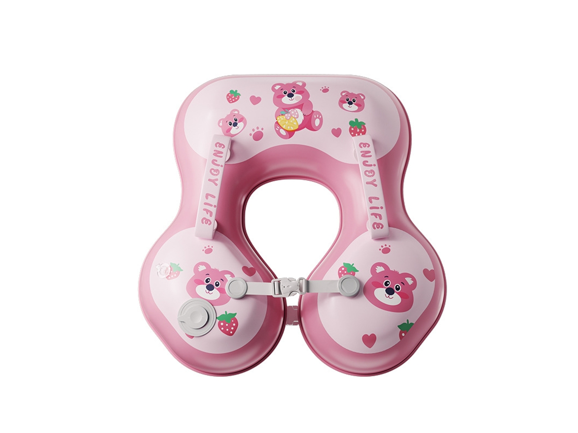 Bóia Insuflável CHRUI para Bebé com Botão de Pressão, Apoio Axilar 12-28m (rosa) | CHRUI