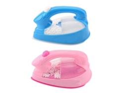 1 Pieza Mini Casa De Juguete De Plástico Rosa Con Plancha Eléctrica Para Niñas, Ideal Para Juegos De Imitación.