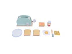 Tostadora De Juguete De Madera Con Accesorios Educativos Interactivos Para Niños.
