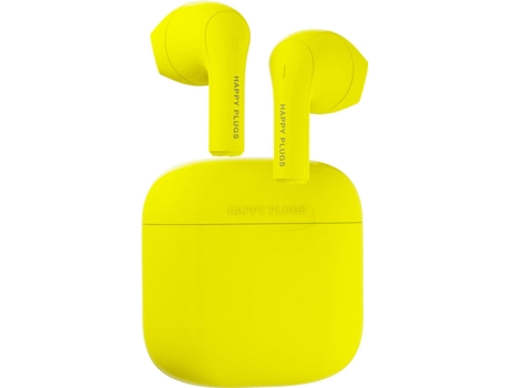 Auriculares Bluetooth True Wireless HAPPY PLUGS Joy (In Ear - Micrófono - Amarillo)
