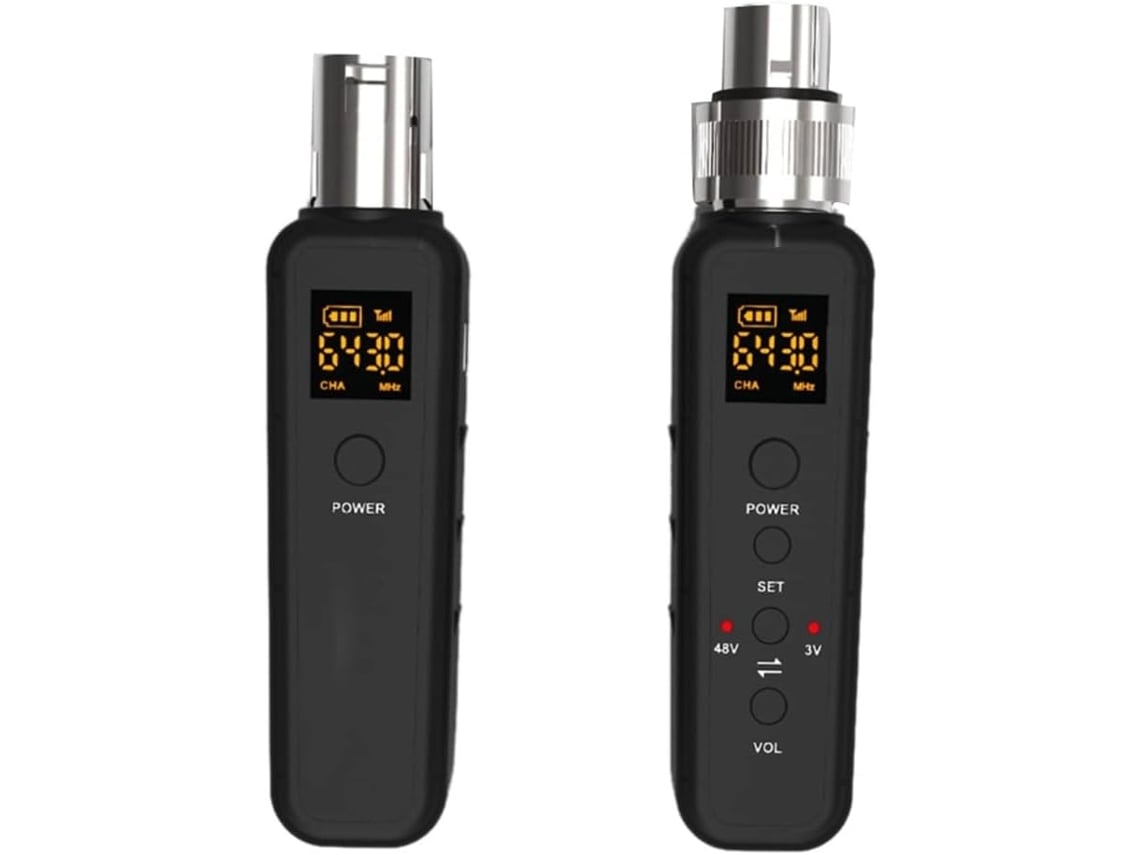 Convertidor De Micrófono Inalámbrico Uhf, Receptor Y Transmisor Xlr Para Adaptador De Guitarra De 540-590 Mhz.