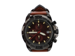 Reloj Analógico De Cuarzo Con Cubierta De Cuero Sintético, Estilo Casual, Esfera Luminosa Grande, Resistente Al Agua.