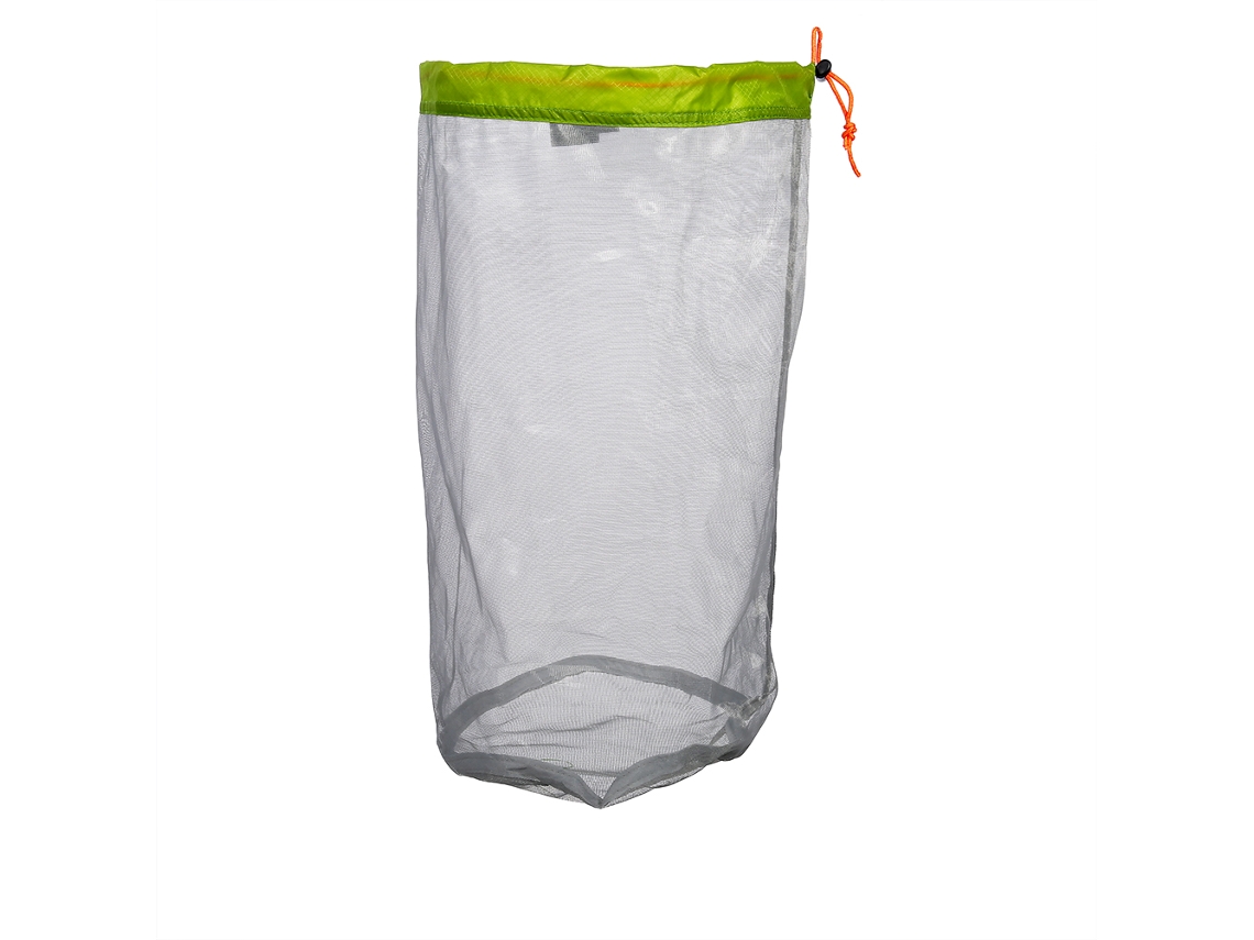 RNEMITERY Bolsa de Almacenamiento Ultraligera de Malla con Cordón para Senderismo, Acampar, Viaje (Verde L)