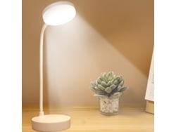 Pequena Luminária De Mesa Recarregável Usb: 3 Modos De Cor, Escurecimento Ajustável E Proteção Ocular