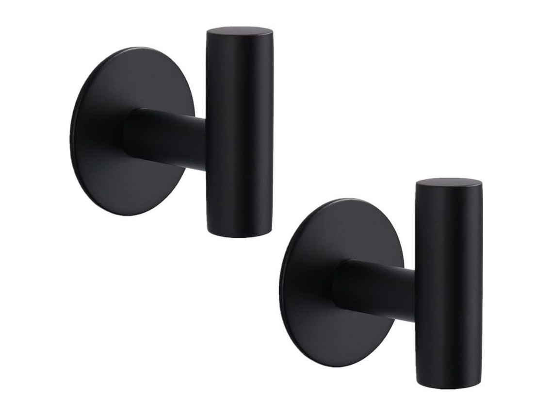 2026-ganchos Adhesivos De Acero Inoxidable Resistentes 15 Lbs Impermeables Para Baño Cocina - Pack De 2