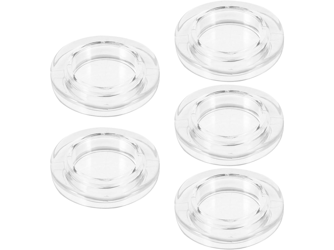 Tapones Para Orificios De Sombrilla De Silicona Transparente Anillos Desmontables Para Mesa De Exterior Kit De 5 Piezas Para Terrazas