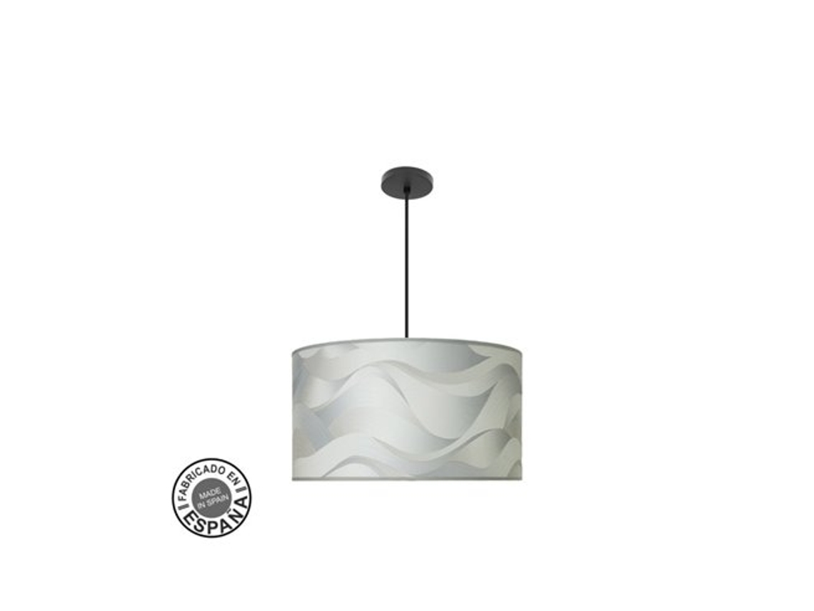 Colgante Moda 3xe27 Negro/ola Gris Regx50x50cm C/difusor