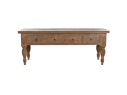 Consola Teca Reciclada 4 Cajones 220x80x78cm