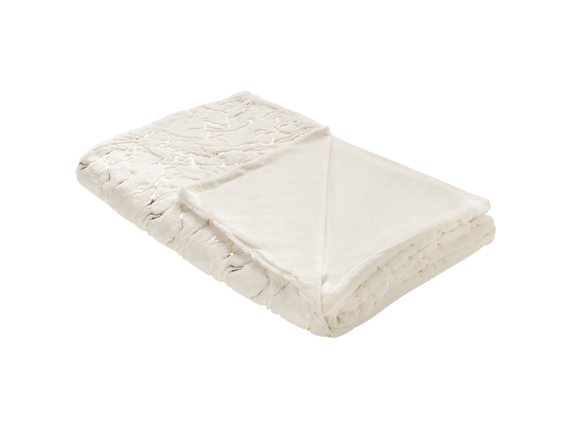 Manta BELIANI Godavari (Beis - 180x130x1 cm - Poliéster)