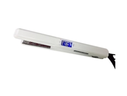Plancha de pelo infrarroja ultrasónica profesional para reparación de cabello dañado pantalla LCD blanca YEMAESRE