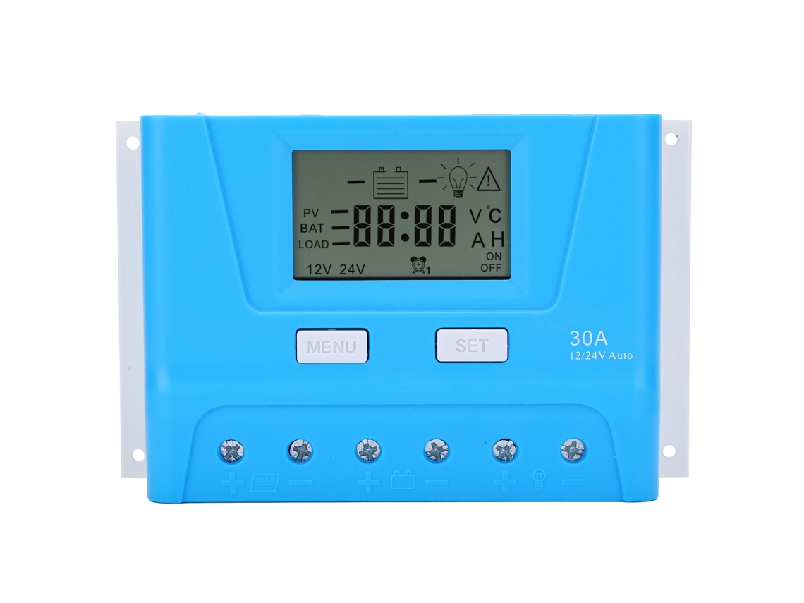 Regulador De Carga Pwm Para Paneles Solares 12/24v 30a Industrial Ty-2430 Con Protección Contra Sobretensiones