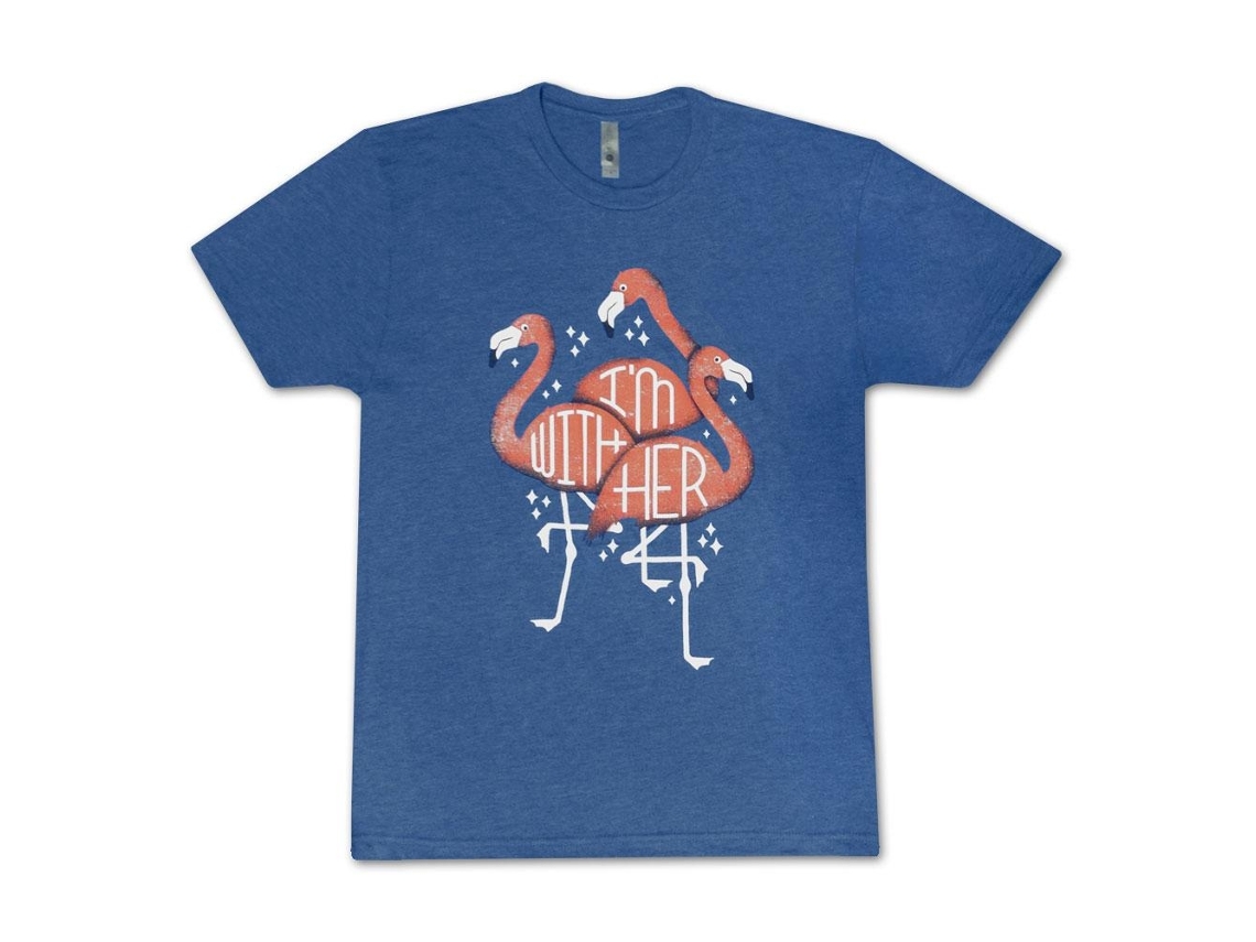 I'm With Her Flamingo T-shirt Rockinstone Unisex Adults Best Sellers Size:xxxl