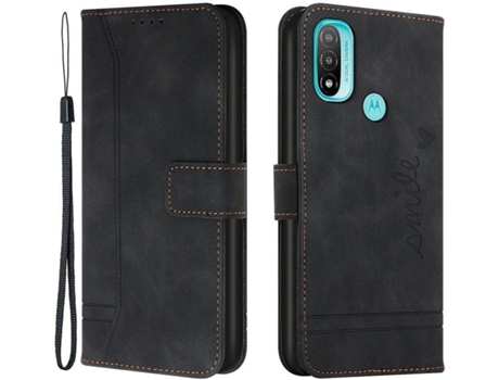 Funda Motorola Moto E20 HFS-HOUSE Motif Smile Negro