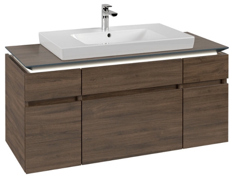 Villeroy &amp Boch Legato Vanity unit B697 1200x550x500mm céntrico con iluminación LED