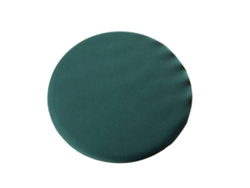 Cojín redondo de espuma viscoelástica extraíble y lavable, color verde, 40x40cm