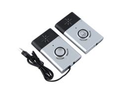 Timbre con intercomunicador bidireccional inalámbrico y monitor de hogar inteligente - Plateado