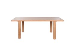 Mesa Comedor Roble Mdf Veneer Natural 210x101x76cm