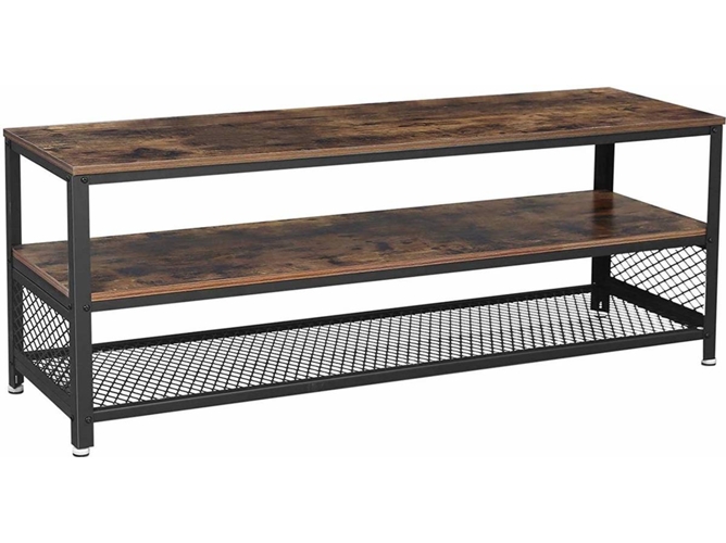 Vasagle Mueble Tv de hasta 60 pulgadas armario mesa centro con marco grano parecido la madera sala estar dormitorio ltv50bx art planet 140x40x52cm