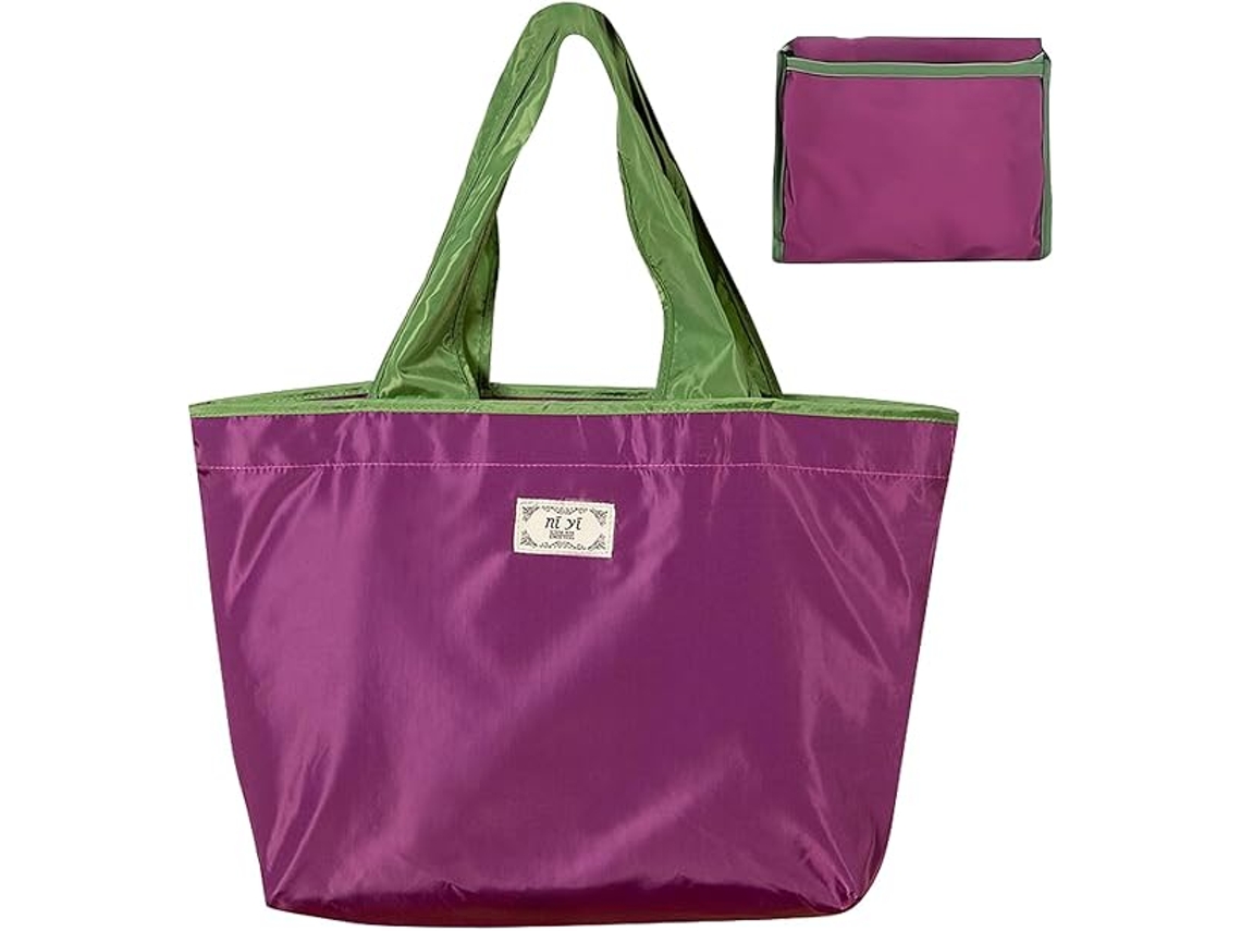 Bolsa de almacenamiento plegable, reutilizable y ecológica Digitallab, 44 x 42 cm (morada)