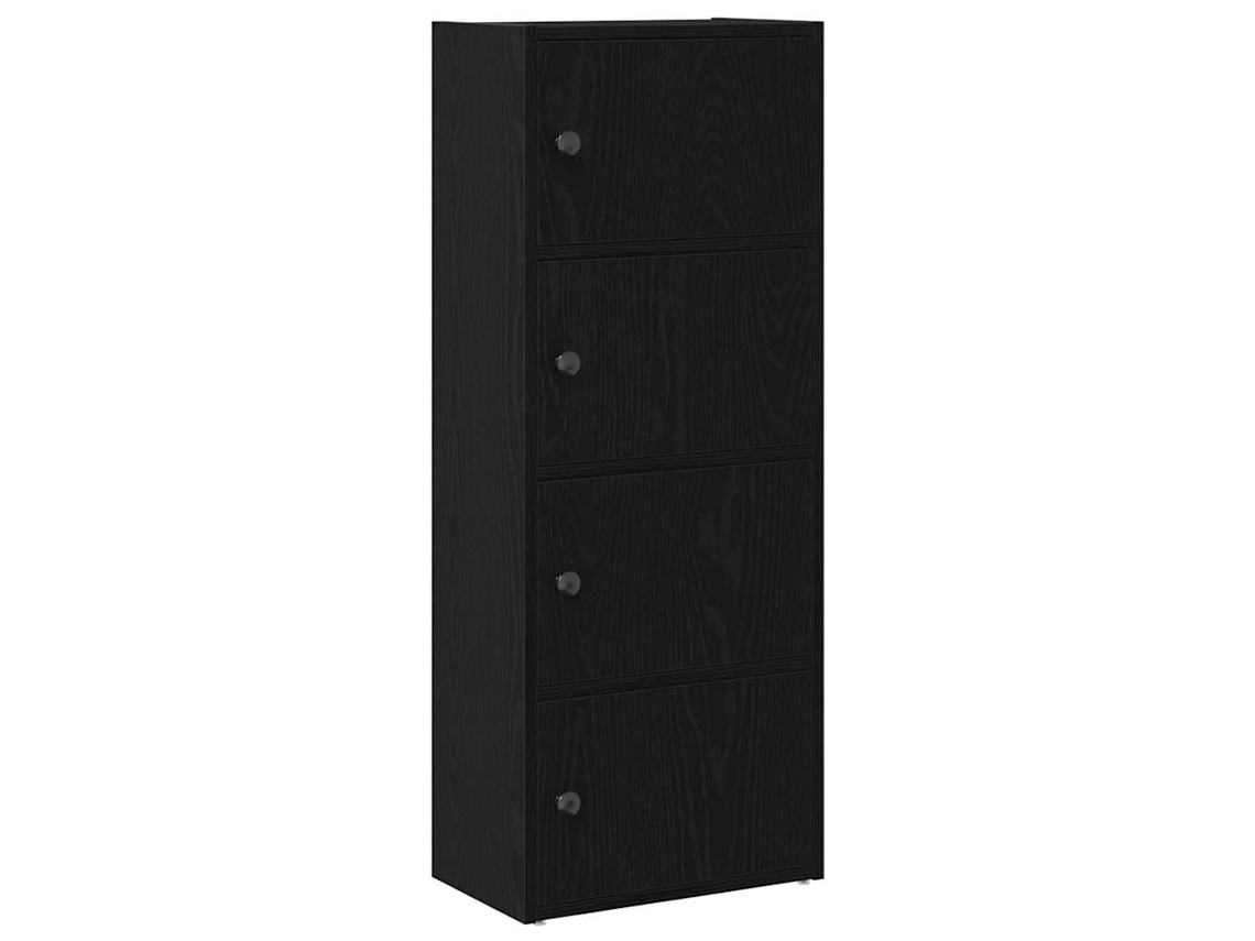 Maison Exclusive - Estantería De Madera De Ingeniería Roble Negro 40x24x102 Cm