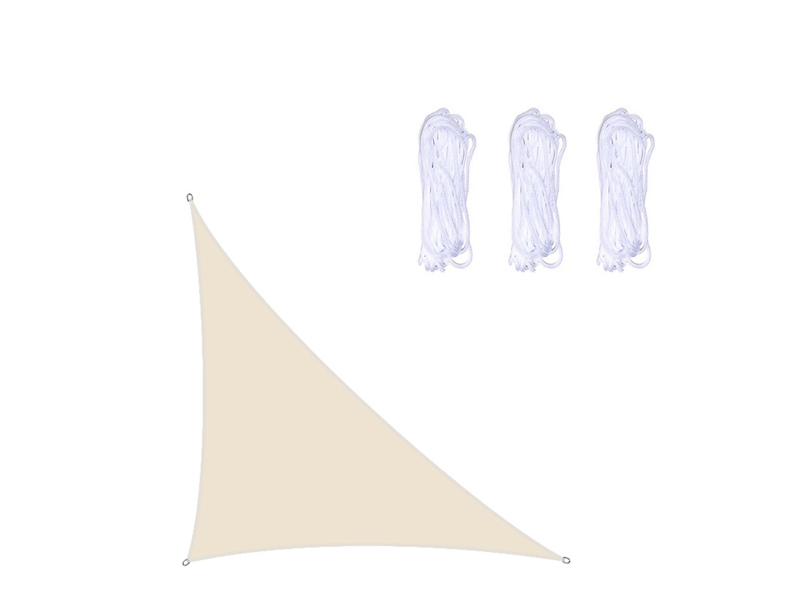 Toldo triangular, resistente al agua, resistente al viento, con protección UV, apto para jardín, MDUG (3 x 4 x 5 m)