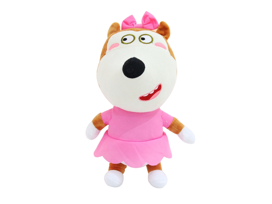 Ats-juguete De Peluche Lobo Cute Realista Animal De Peluche Suave Amigable Para Niños Y Adultos