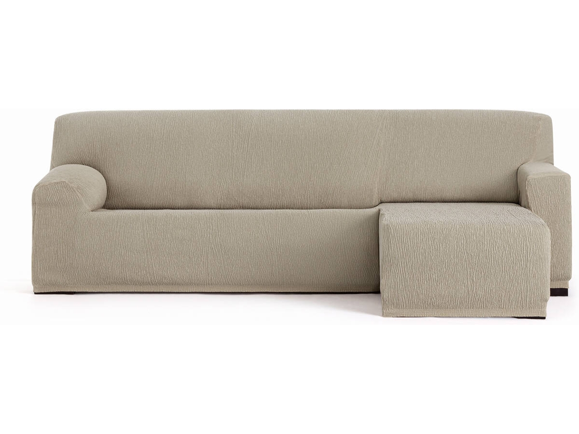 Funda de Chaise Longue Derecha para Brazo Corto EYSA Premium Troya (310 x 170 x 110 cm - Poliéster - Visón)