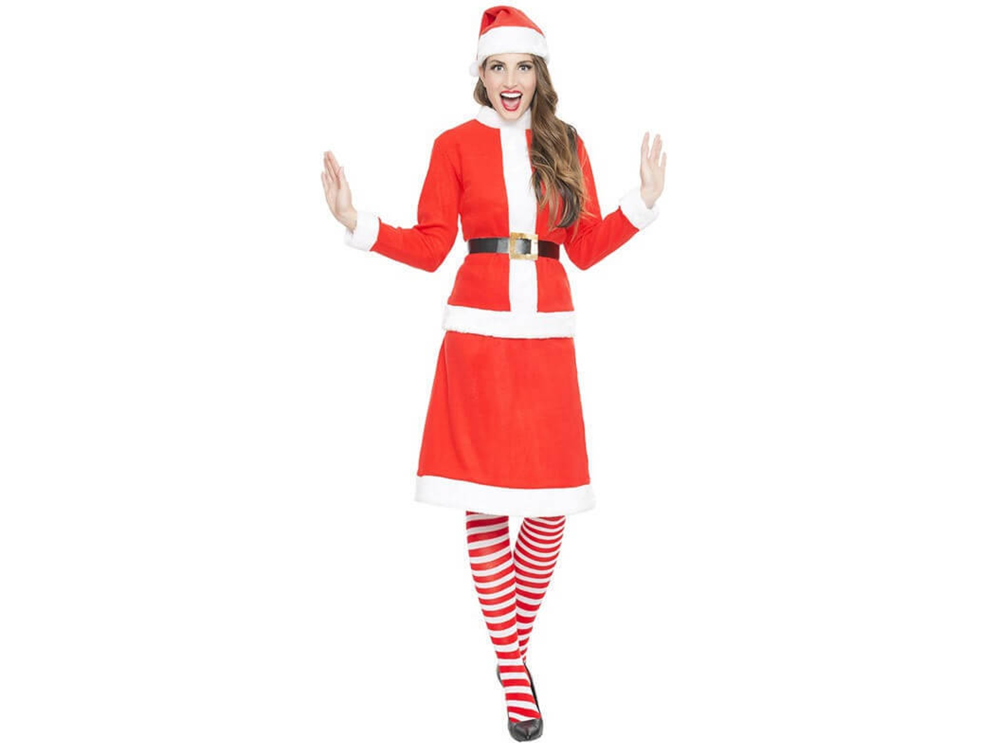 Disfraz de Mujer DISFRAZZES Mamá Noel O Miss Santa Claus (Talla: S)