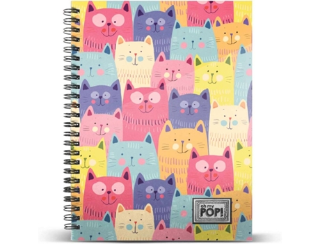Cuaderno OH MY POP! Cats (A4 - Cuadriculado)