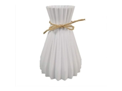 2026-vaso De Plástico Imitación Cerámica Decorativo Para Hogar Oficina Boda Salón Mesa Blanco Resistente