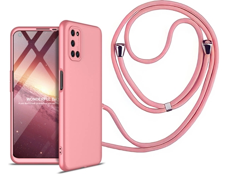 Funda OPPO A72 Slim Armor 360º con Collar Rosa