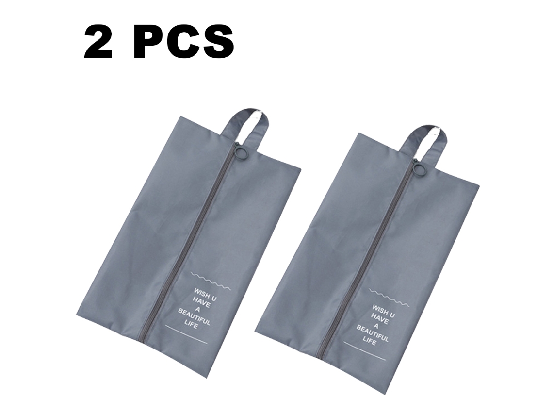 Bolsa de viaje para guardar zapatos, 2 unidades, plegable, impermeable, gran capacidad.