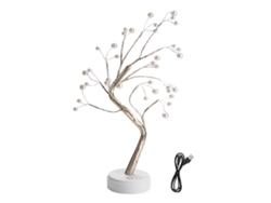 Luces LED de alambre de cobre para árbol, 36 luces LED alimentadas por USB, decoración del hogar, luz nocturna sin batería