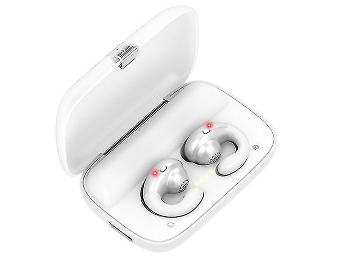 YEMAESRE Auriculares Conducción Ósea Sin Estéreo Abierto YEMAESRE Bluetooth Blanco