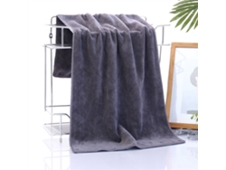 (gris) Toalla De Baño De Microfibra Gruesa Y Muy Absorbente