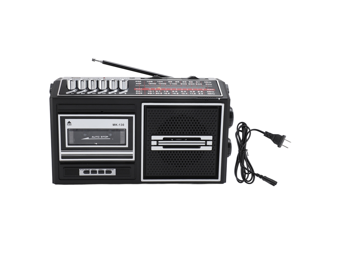 Reproductor De Casetes Am/fm Portátil De Estilo Retro, Versátil Con Enchufe Estadounidense, 110 V Para Uso En Interiores Y Exteriores.
