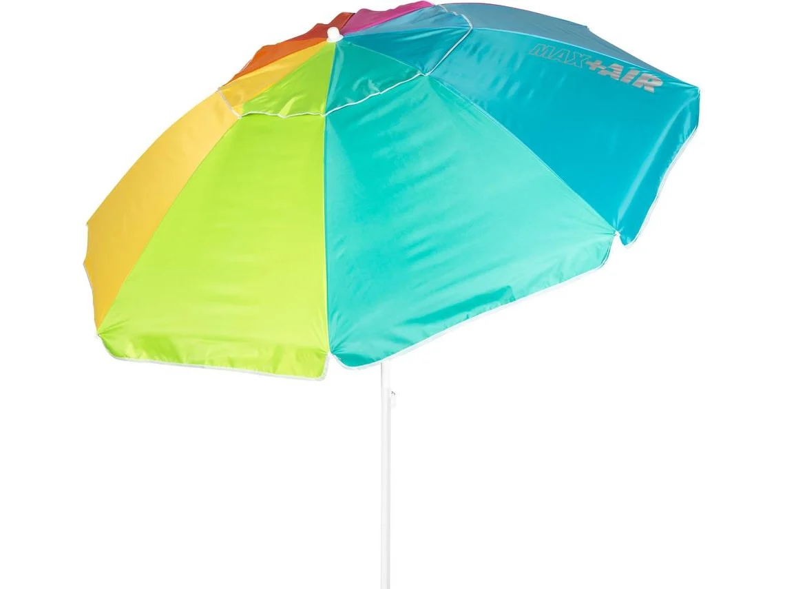 Aktive Sombrilla playa antiviento 8 varillas 240 cm multicolor