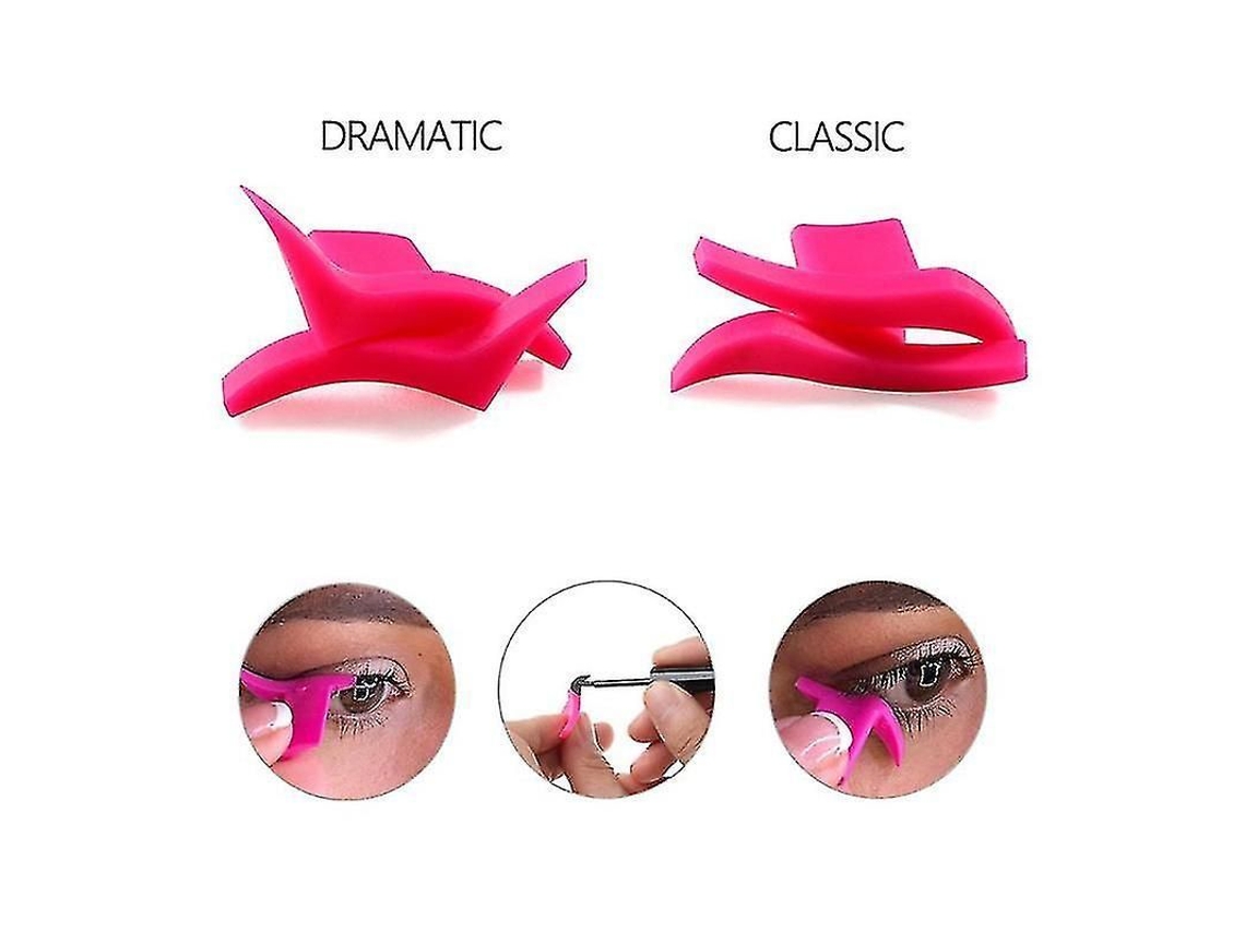 2 Plantillas De Silicona Para Delineador De Ojos, Herramientas De Maquillaje, Estilo Clásico/dramático, Reutilizables