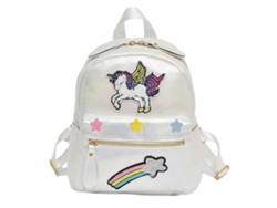 Mochila Bordada Con Arcoíris Para Niñas Adolescentes - Bolsa Escolar Infantil Suave Y Cómoda