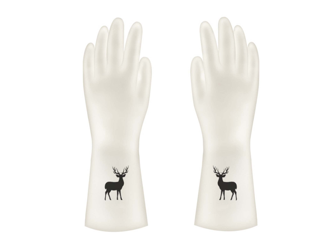 Guantes de cocina Baok, guantes gruesos para lavar platos, guantes de goma reutilizables antiderrame para la limpieza del hogar.