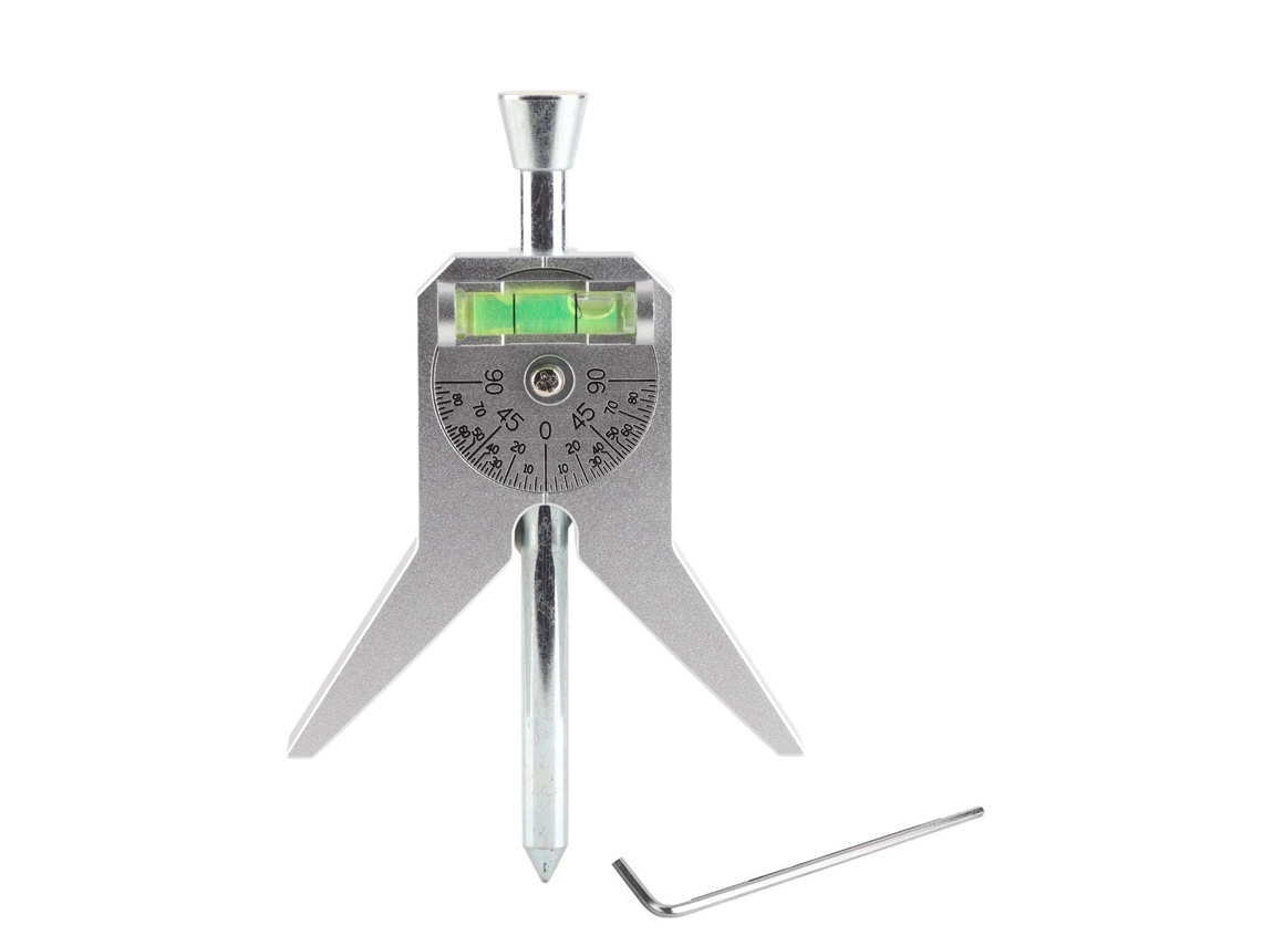 Centrador de tuberías ajustable con escala de acero inoxidable - Buscador de centros de tuberías