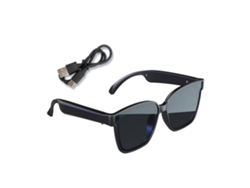 Gafas de sol inteligentes Jikaix compatibles con Bluetooth, audio de oído abierto, control de voz, manos libres, recargables, resistentes a AR