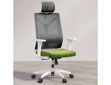 Silla de Oficina Ergonomica con Ruedas y Reposabrazos - Ergal Verde ICONIK INTERIOR
