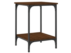Mesa de centro de roble, marrón, exclusiva de Maison (40 x 40 x 55 cm)