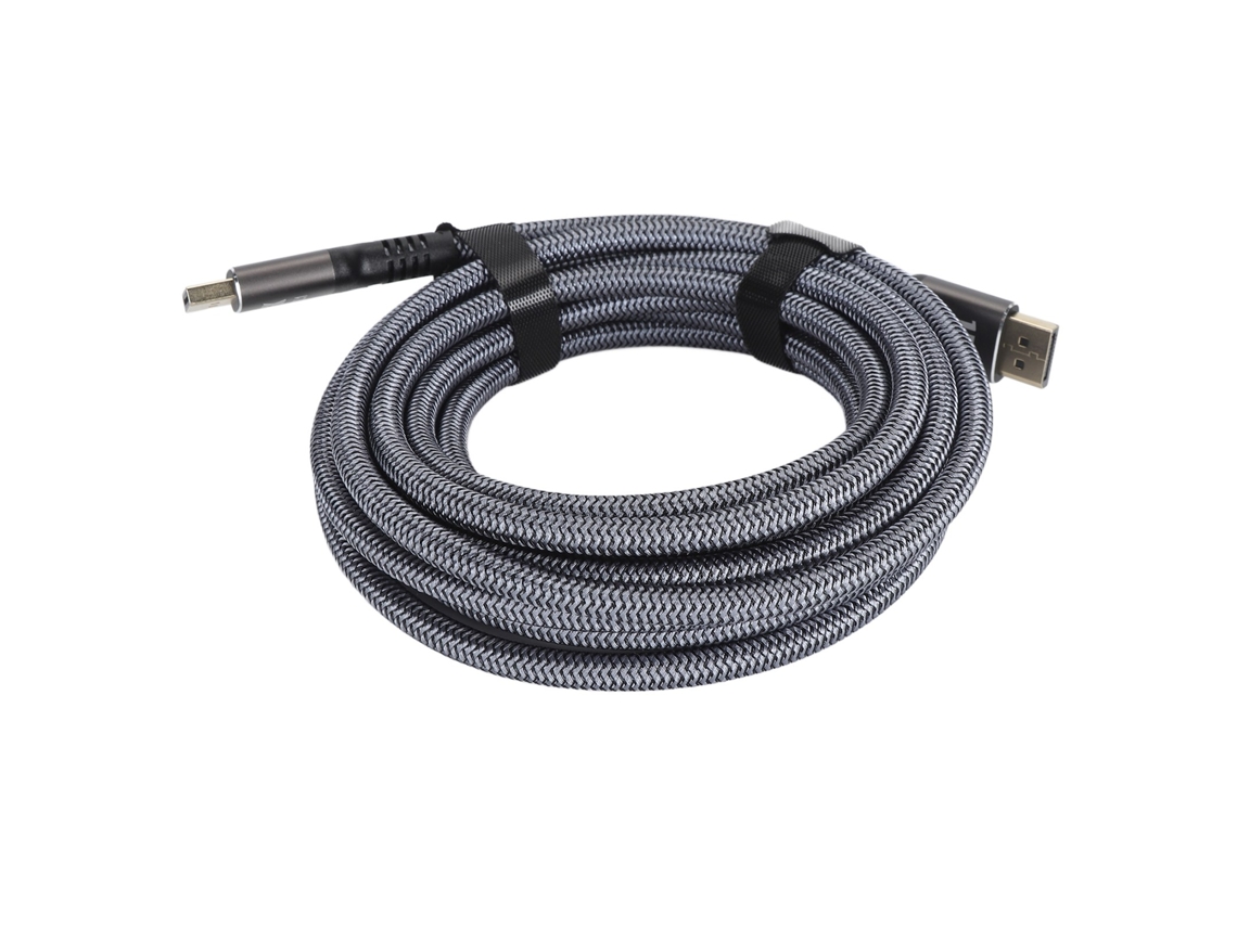 Cable Displayport 2.1 De 5 M (16,4 Pies), 40 Gbps, 16k, 30 Hz, Hdr Dinámico, Extensión, Macho A Macho.