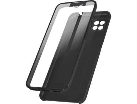 Carcasa Samsung Galaxy A22 5G AVIZAR TPGLASS-BK-A226F Protección 360° Negro