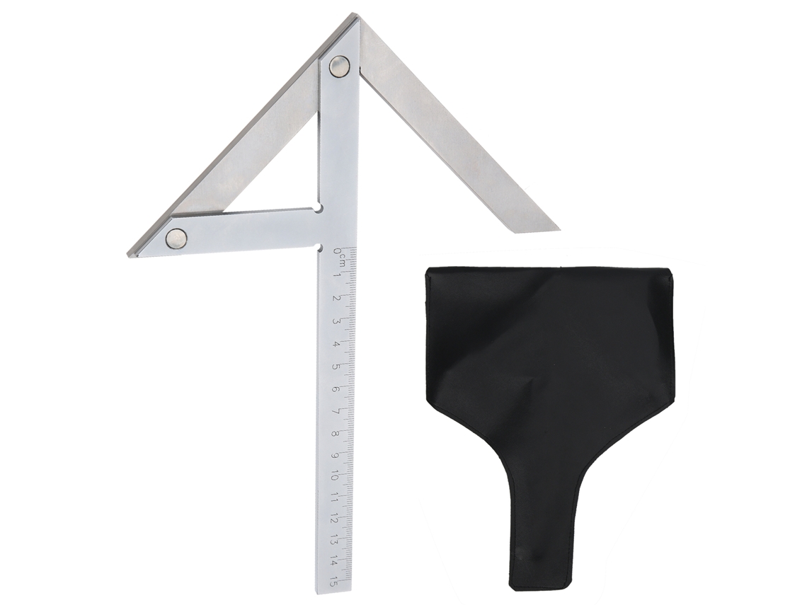 Regla Angular De Precisión Con Acero Inoxidable Para Marcar Y Centrar Ángulos De 45/90 Grados En Carpintería.